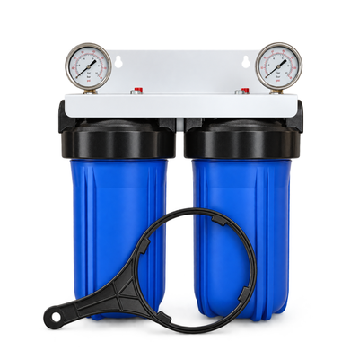 Aquapro Big Blue 10 inch – Complete regenwaterfilter met sedimentfilter en actieve kool