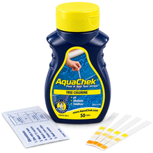 Afbeelding in Gallery-weergave laden, Aquachek Test Strips 4 in 1 - 50 strips - Zwembadwater Testen