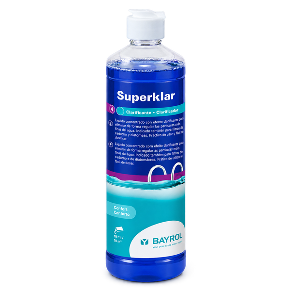 Bayrol Superklar 0,5L – Geconcentreerd Vloeibaar Vlokkingsmiddel voor Zwembad en Spa